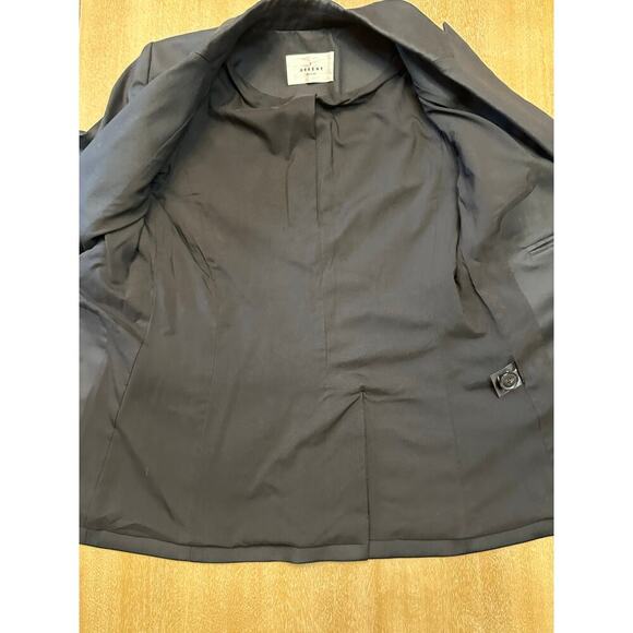 Argent Double Breasted Blazer Jacket BLACK Size 2 - Picture 9 of 10